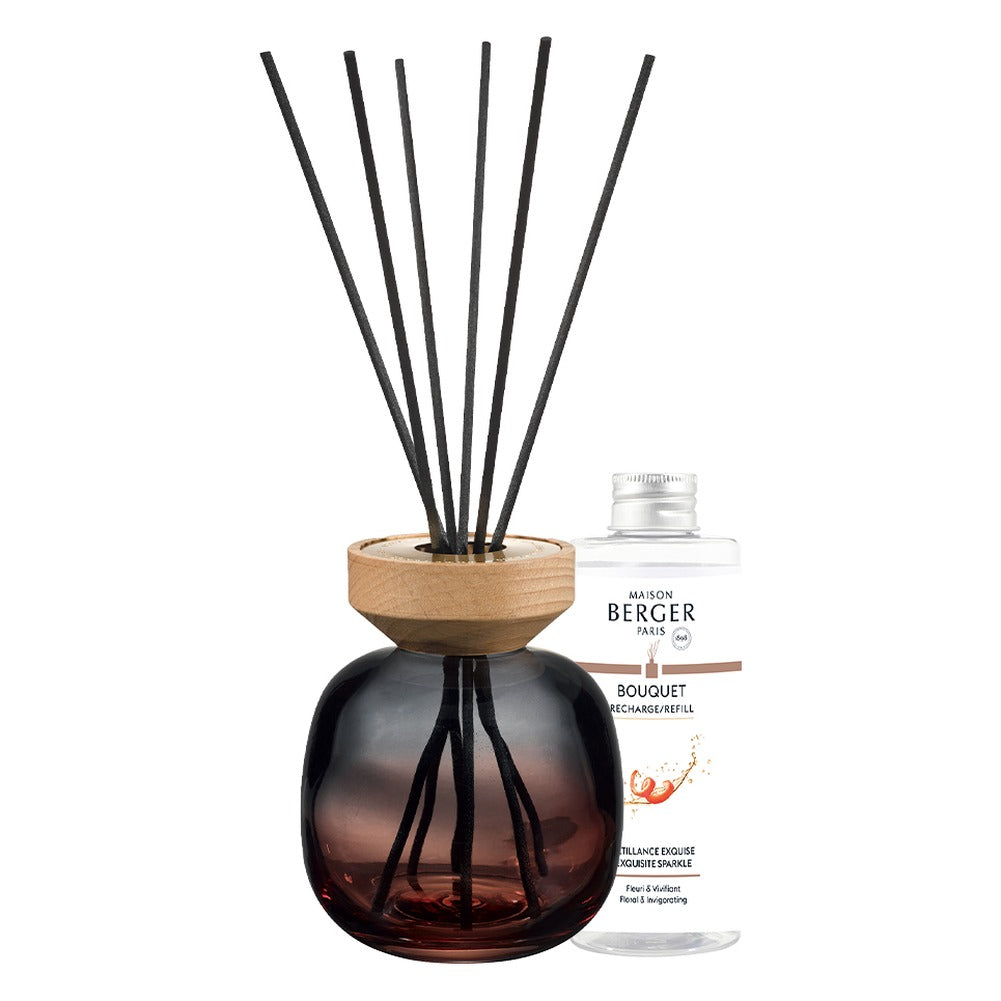 Diffusore a Bastoncini Maison Berger Wood Grigio Rosso – Pétillance Exquise 4