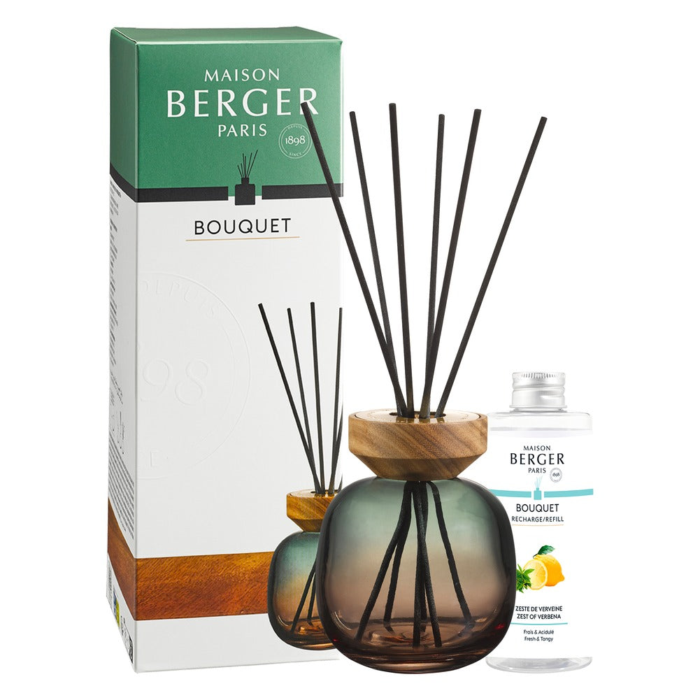 Diffusore a Bastoncini Maison Berger Wood Verde Prugna – Zeste de Verveine 3