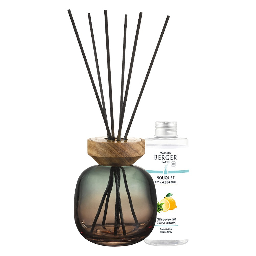 Diffusore a Bastoncini Maison Berger Wood Verde Prugna – Zeste de Verveine 4