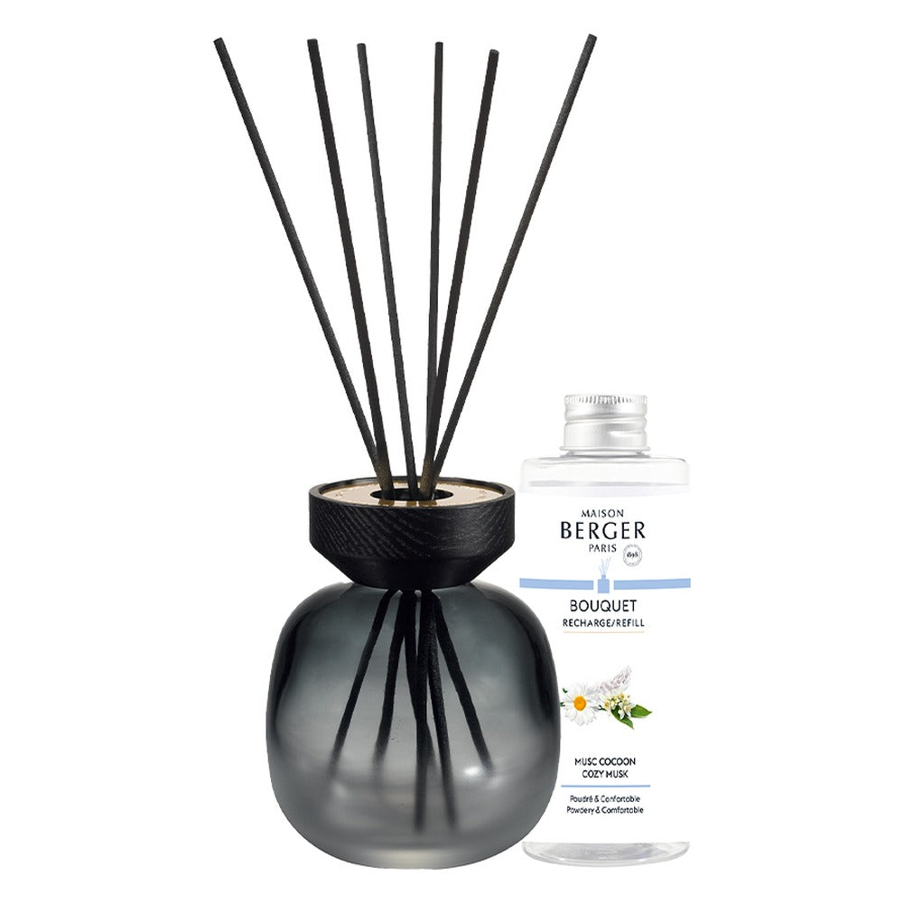 Diffusore a Bastoncini Maison Berger Wood Nero Bianco – Musc Cocoon 4