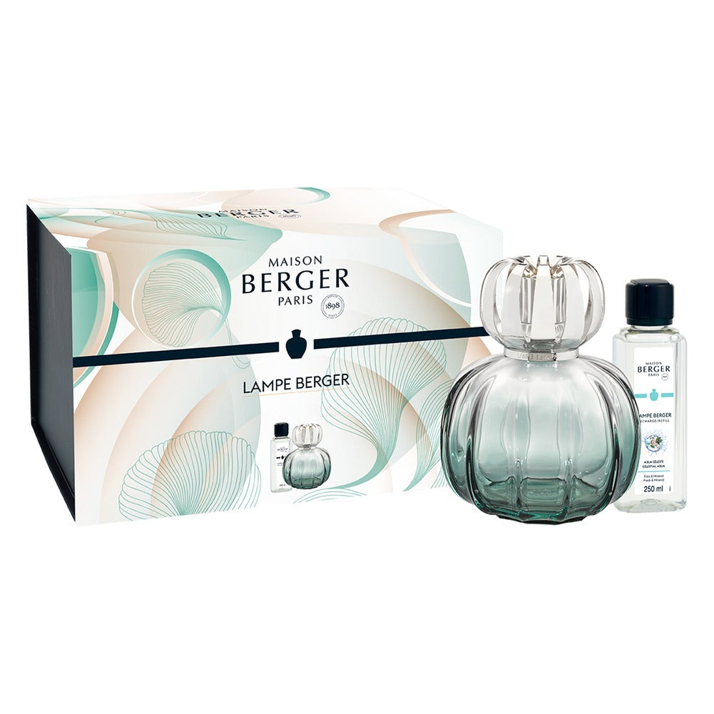 Cofanetto Lampada Catalitica Maison Berger Corali Verde – Acqua Celeste 3