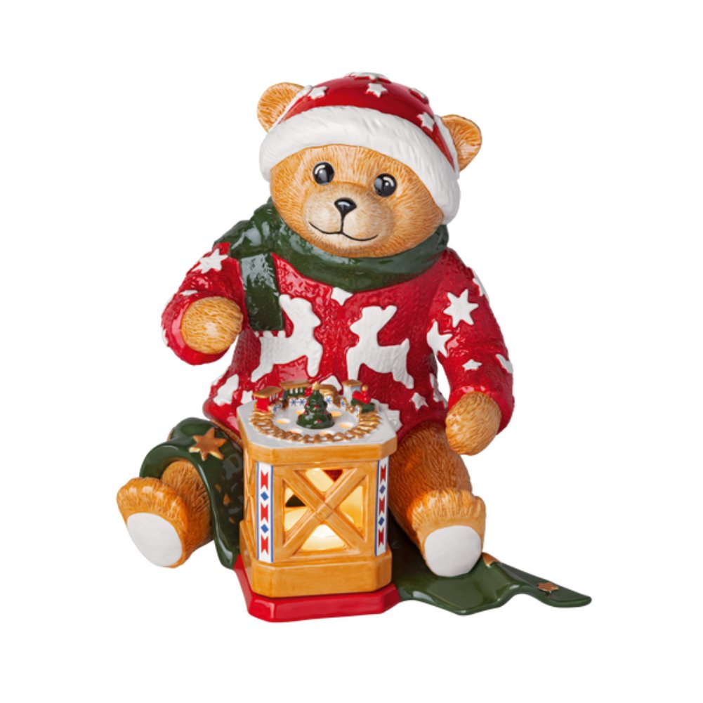 Statuetta Teddy con Lanterna Christmas Toys Memory Villeroy & Boch 1