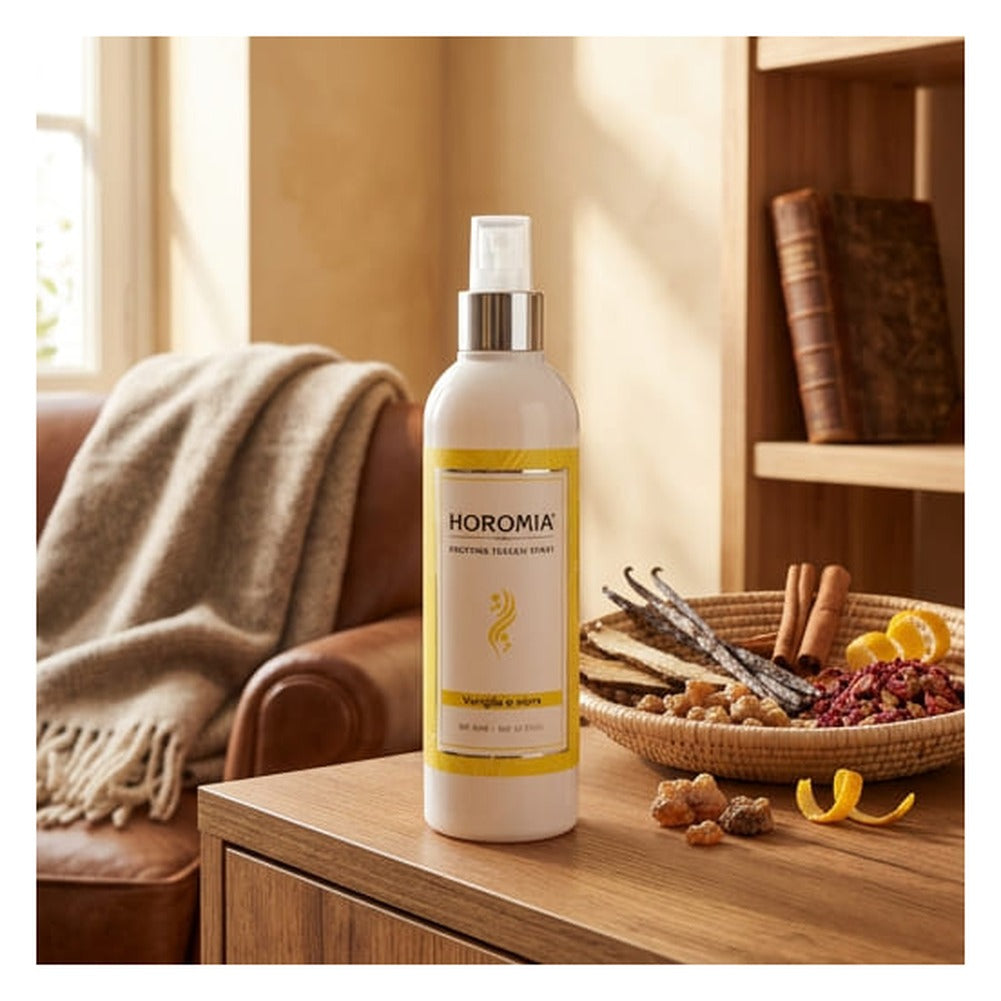 Spray Profumatore per Tessuti Horomia Vaniglia e Mirra 250 ml 2