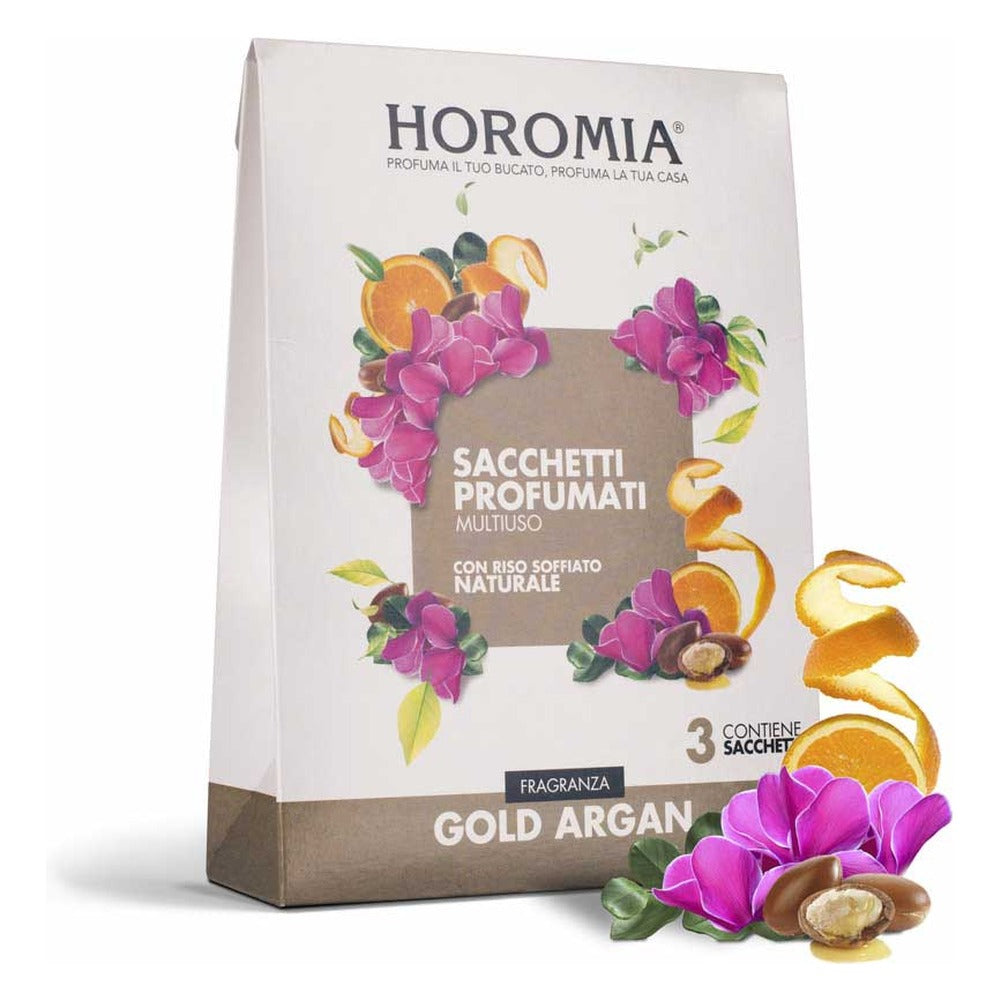 Sacchetti Profumati Multiuso Horomia Gold - Argan 3x12 g 1