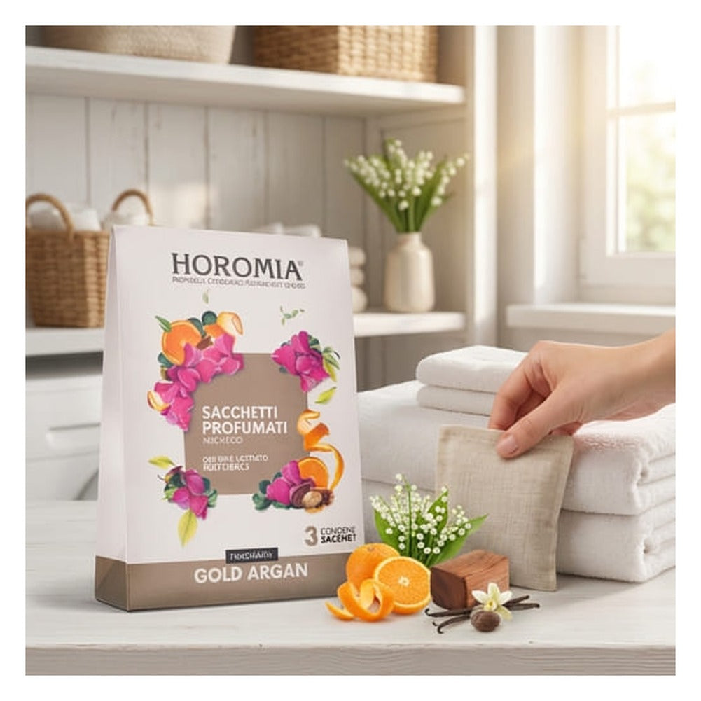 Sacchetti Profumati Multiuso Horomia Gold - Argan 3x12 g 2