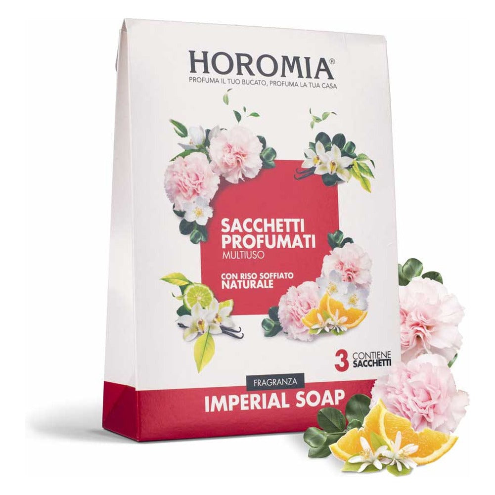 Sacchetti Profumati Multiuso Horomia Imperial Soap 3x12 g 1