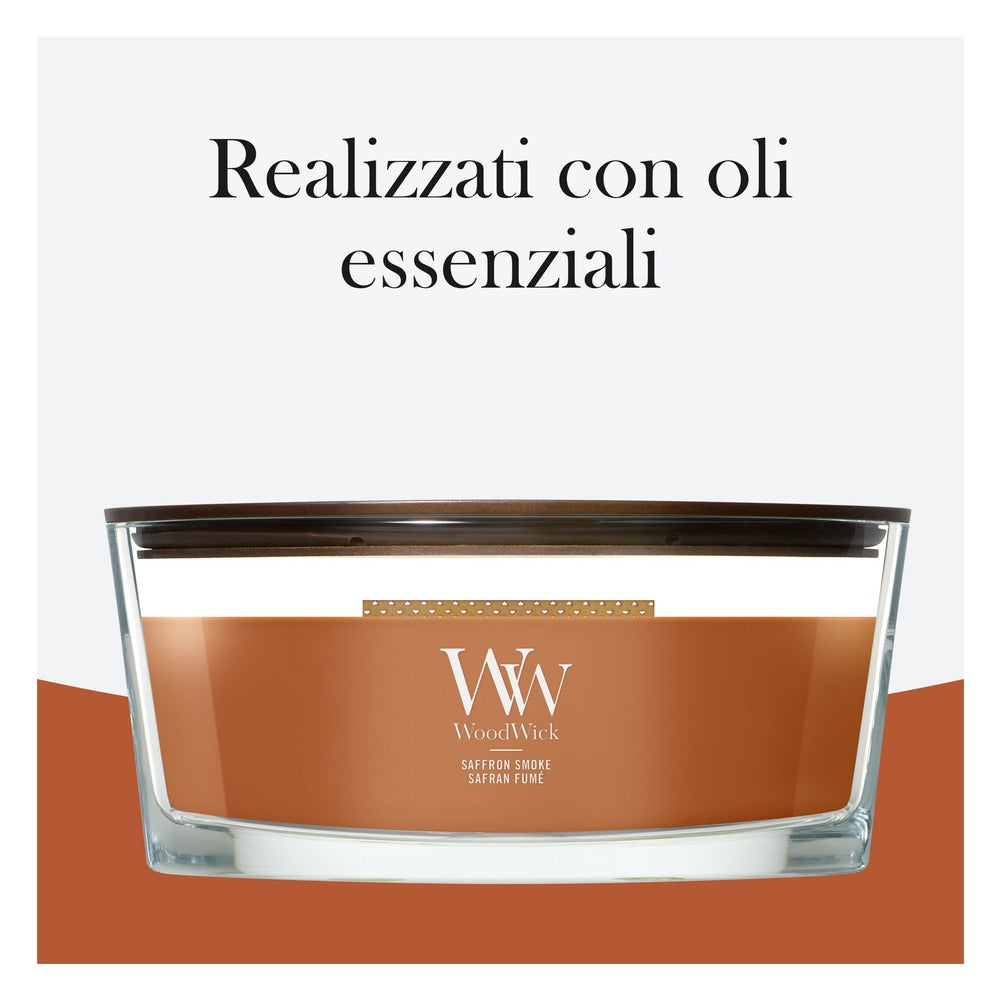 Candela Ellipse WoodWick Saffron Smoke 5