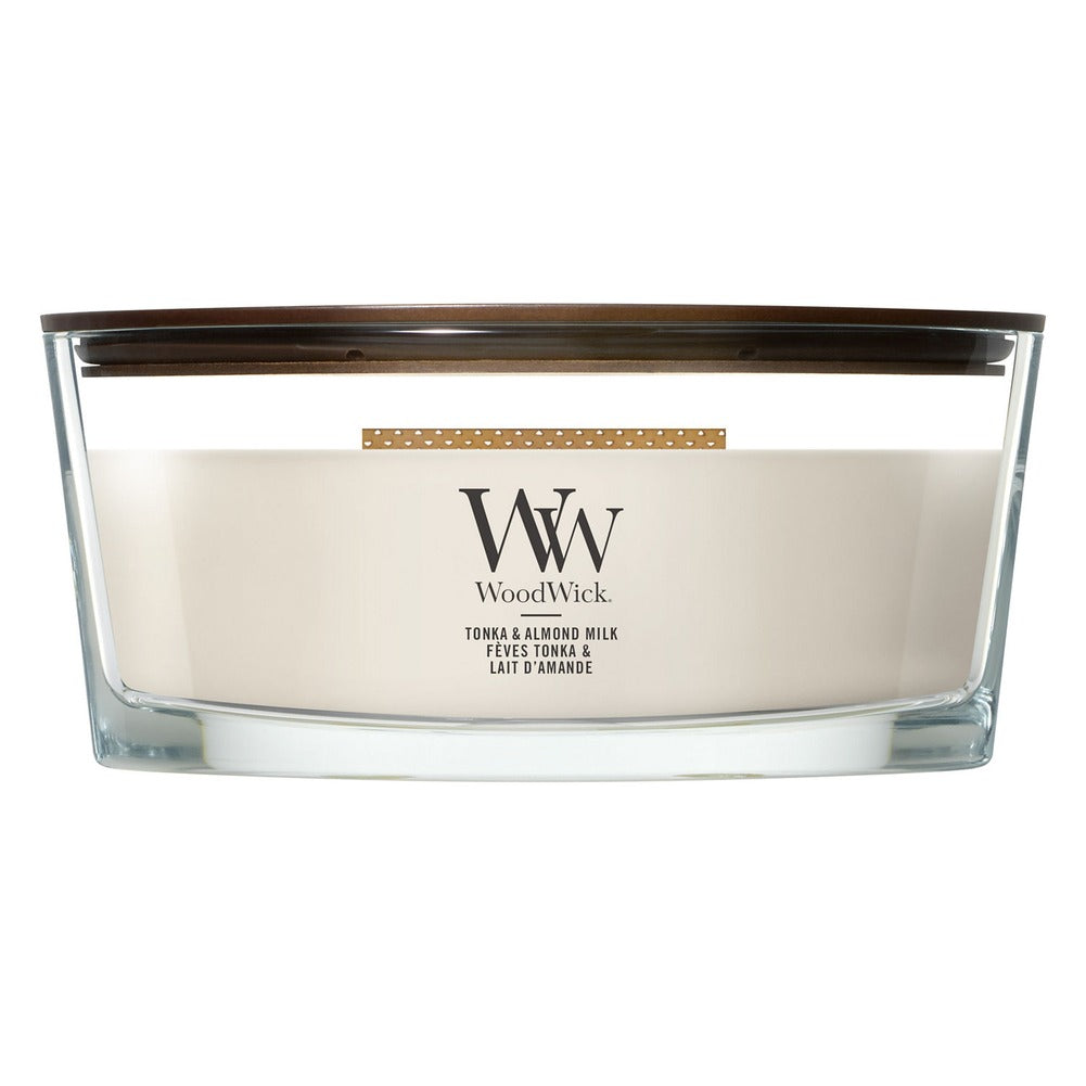 Candela Ellipse WoodWick Tonka & Almond Milk 1