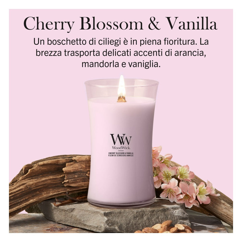 Candela Grande WoodWick Cherry Blossom & Vanilla 2