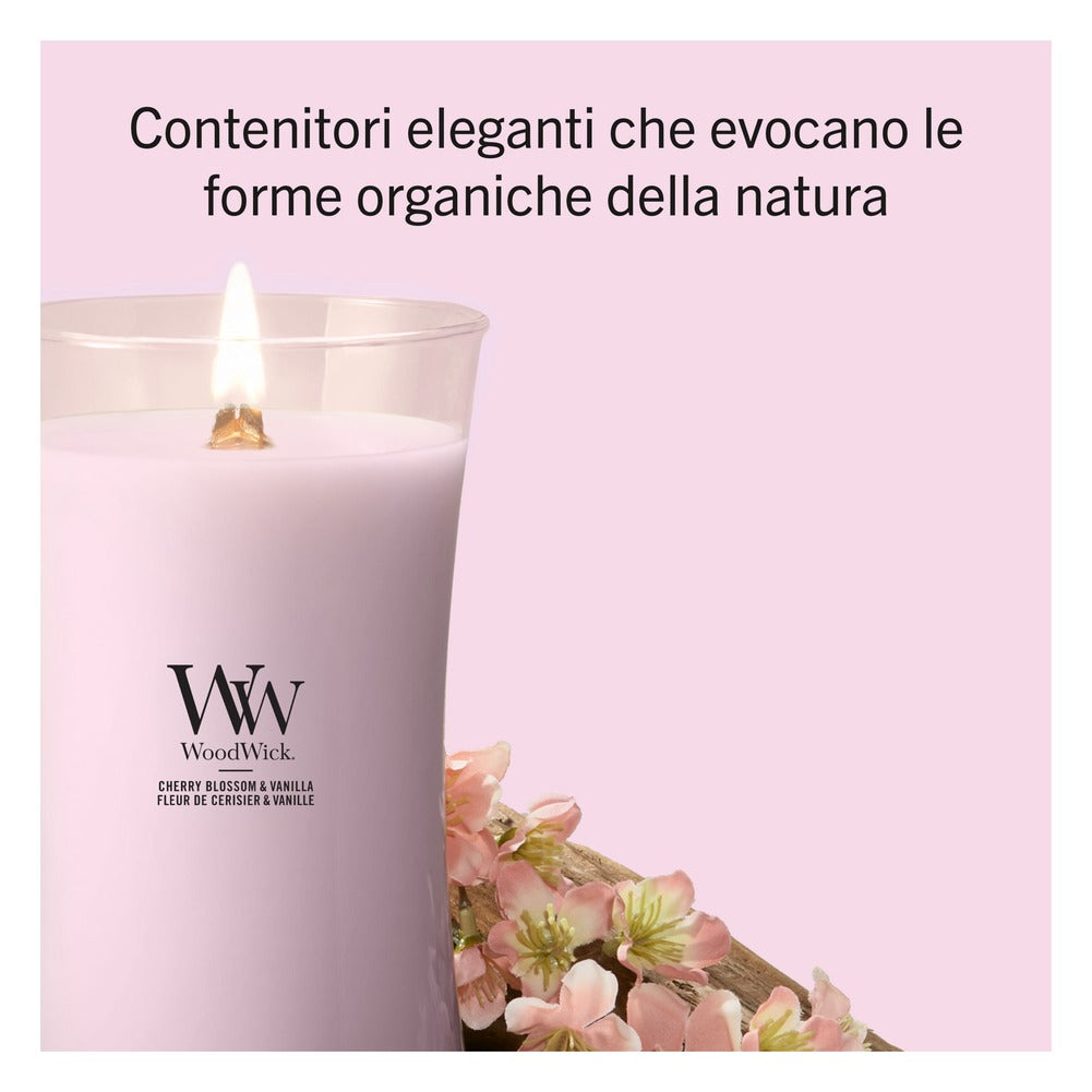 Candela Grande WoodWick Cherry Blossom & Vanilla 3