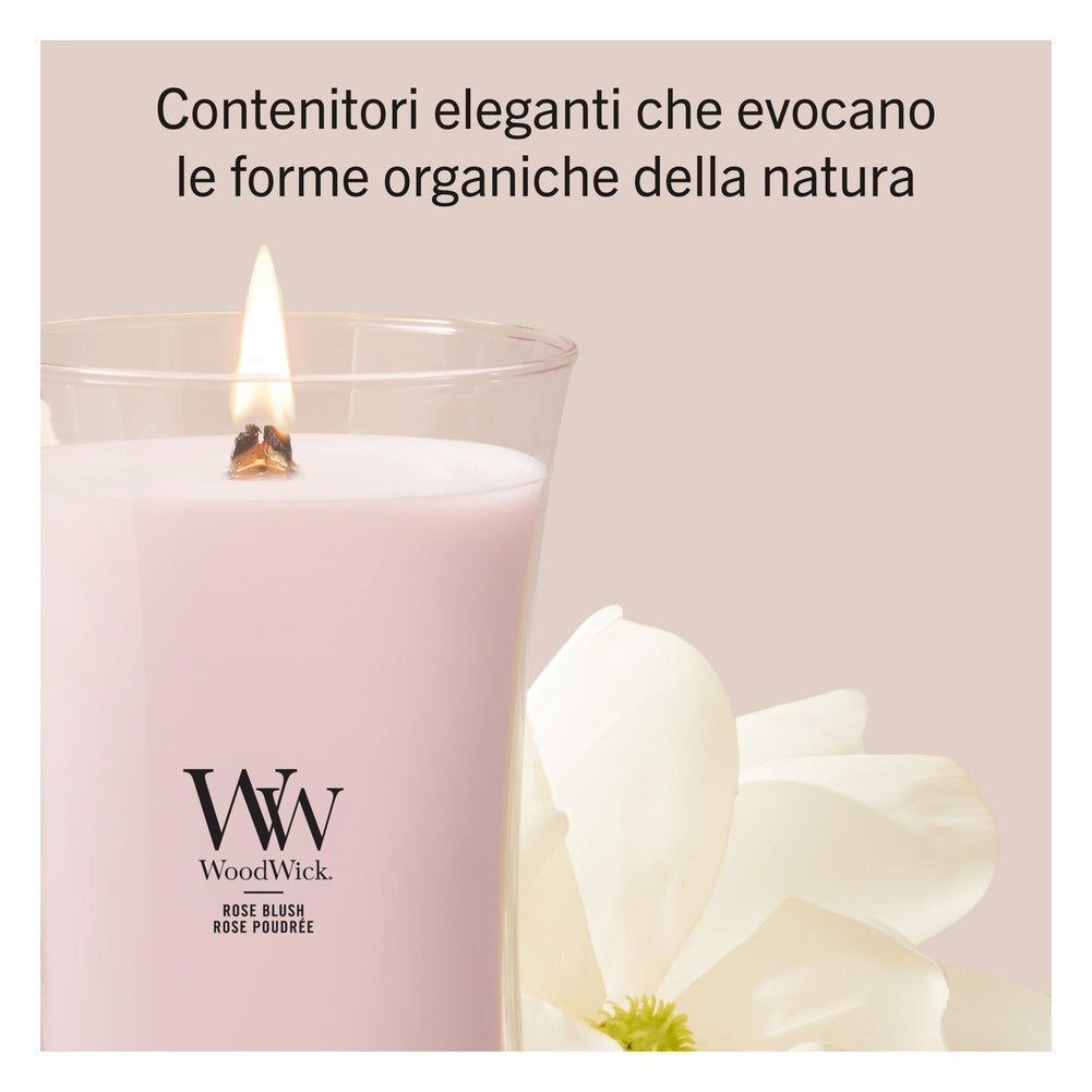 Candela Grande WoodWick Rose Blush 3