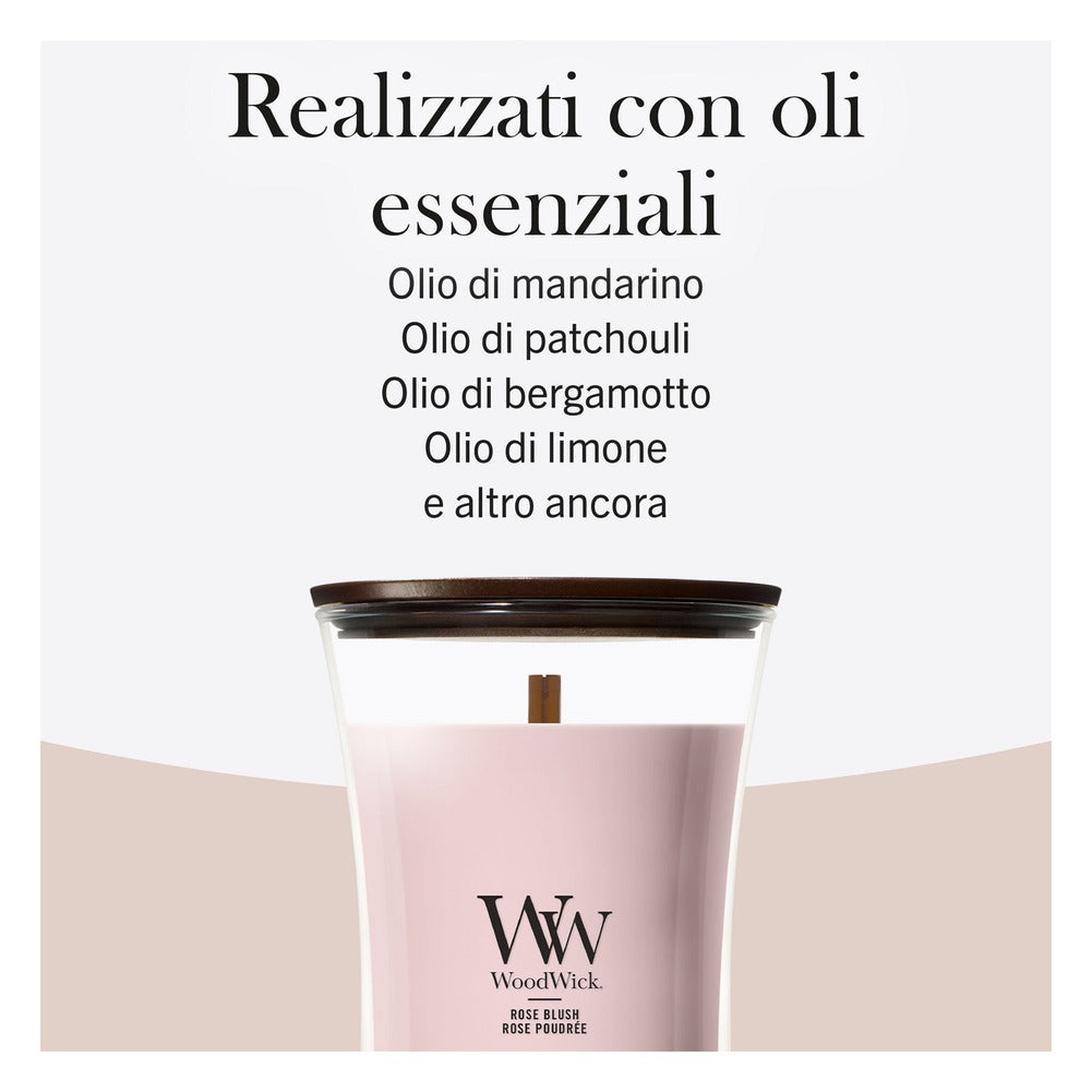 Candela Grande WoodWick Rose Blush 5