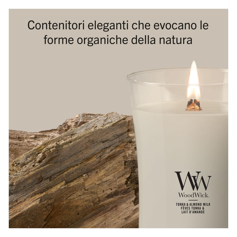 Candela Grande WoodWick Tonka & Almond Milk 4