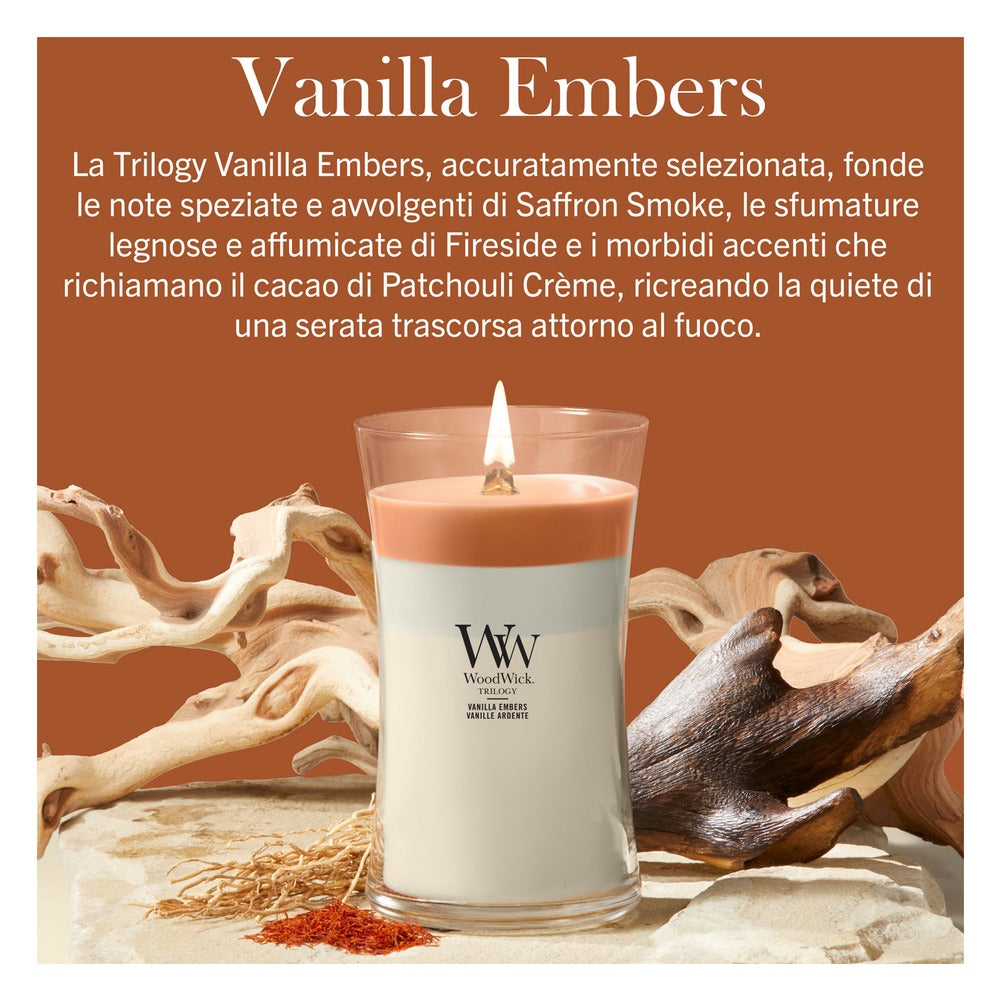 Candela Grande Trilogy WoodWick Vanilla Embers 3