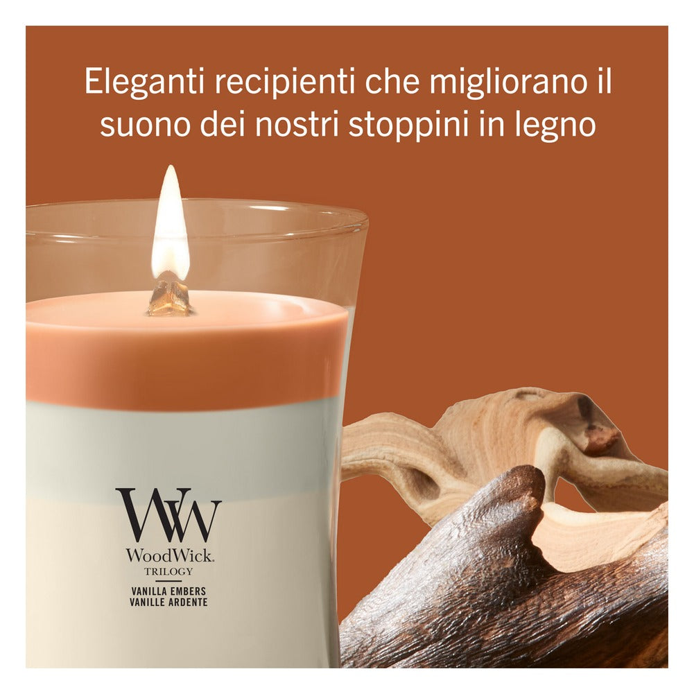 Candela Grande Trilogy WoodWick Vanilla Embers 4