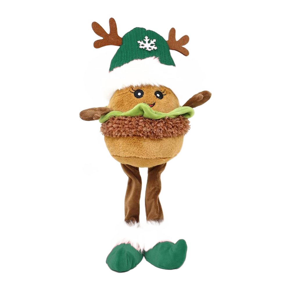 Hamburger renna di Natale gambe lunghe We Love Christmas 40 cm assortito rosso/verde 2