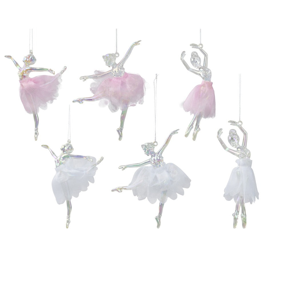 Ballerina decorativa in acrilico con tutù, 6 varianti assortite 1pezzo 1