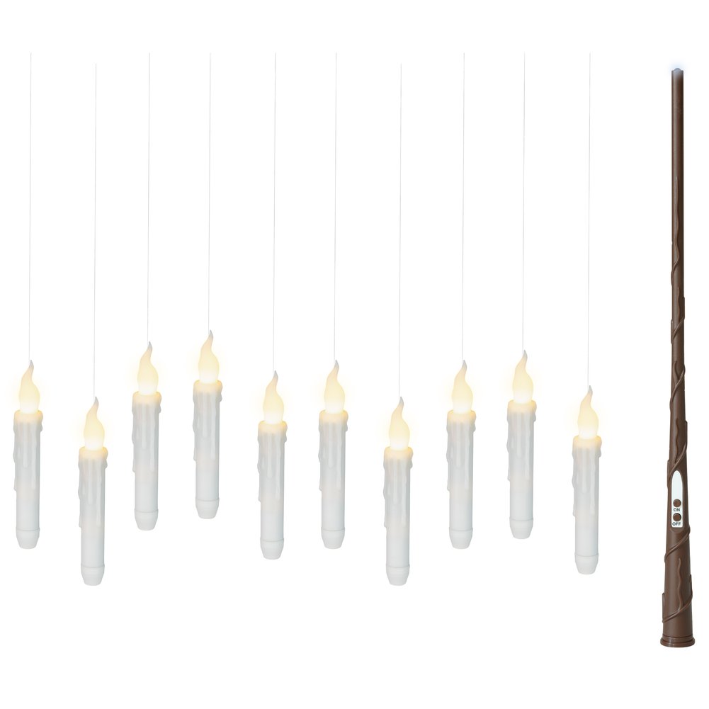 Set di 10 candele LED a batteria con effetto fiamma 17cm 2