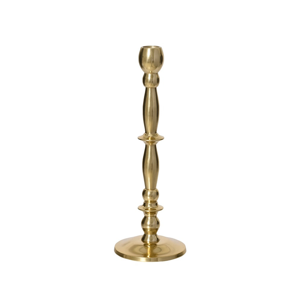 Candeliere in alluminio dorato lucido 27cm 1