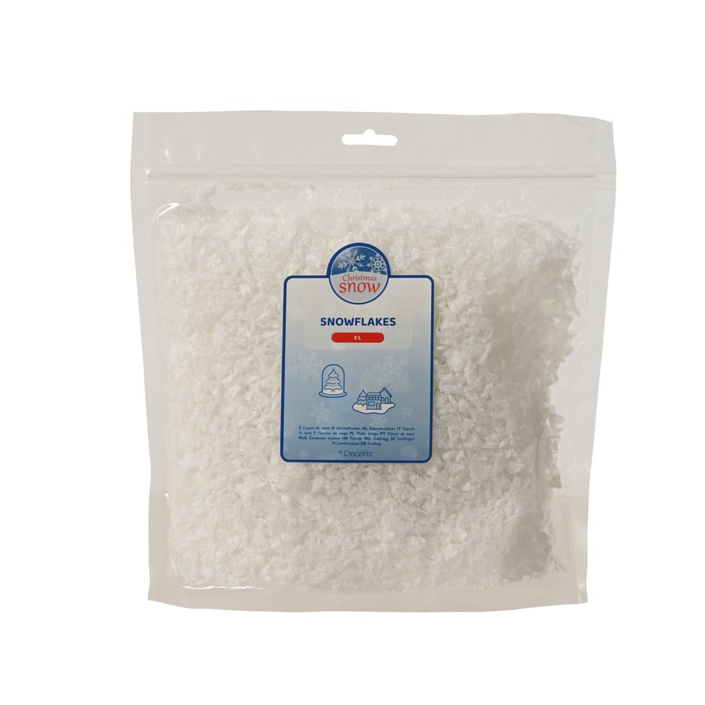 Neve sintetica soffice in fiocchi, confezione piccola 50 g 1
