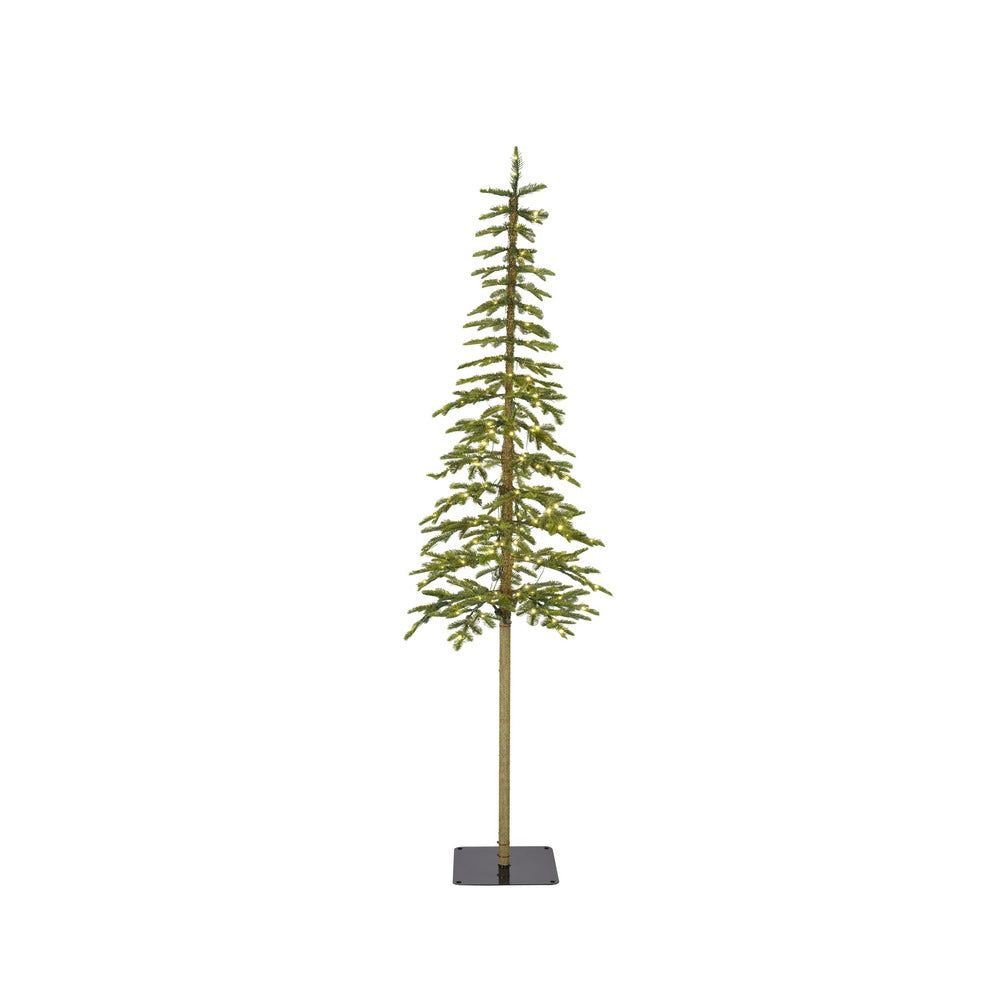 Abete alpino artificiale pre-illuminato Alpine Fir 150 Micro LED bianco caldo, D.41xH.180cm - Everlands 1