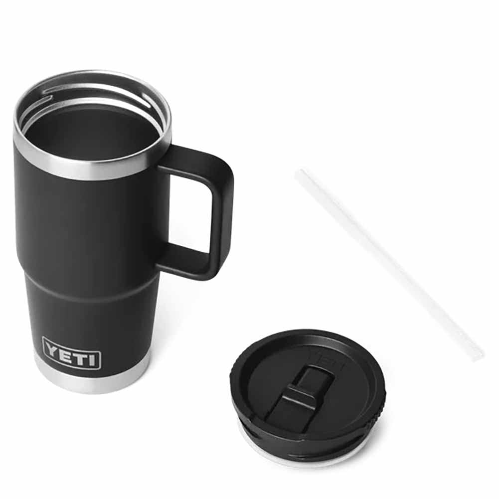 Tazza viaggio Rambler Yeti Nera con cannuccia 595 ml 4