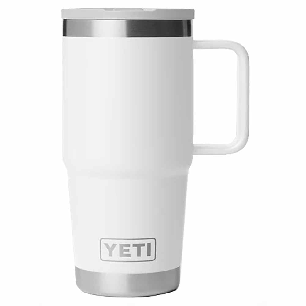 Tazza viaggio Rambler Yeti bianca con cannuccia 595 ml 1