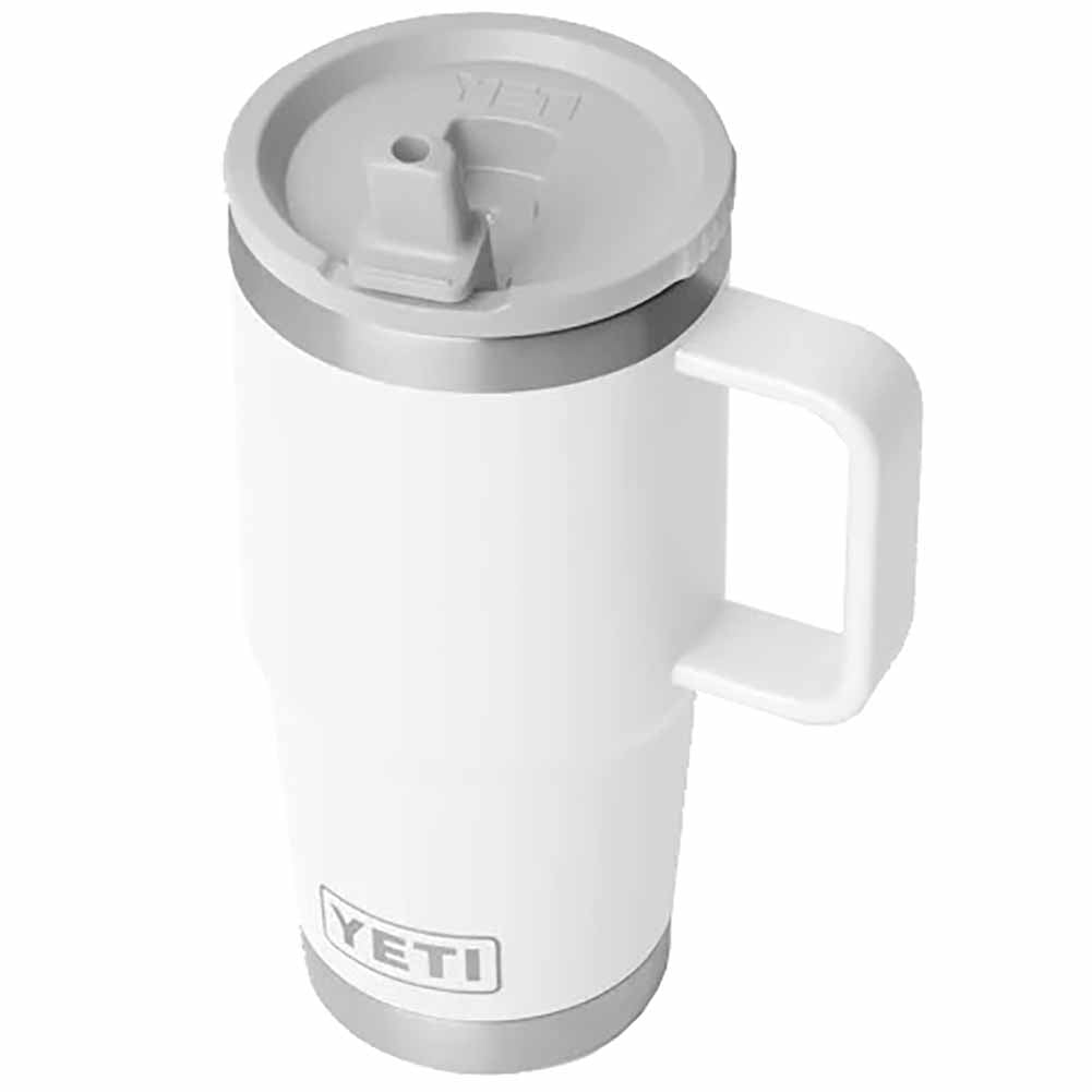 Tazza viaggio Rambler Yeti bianca con cannuccia 595 ml 2