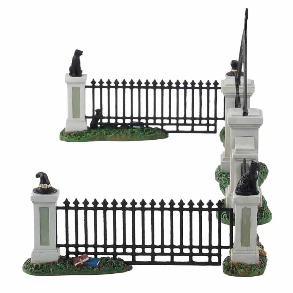 Witch Gate Set Of 5 Spooky Town Lemax Cod 14857 2