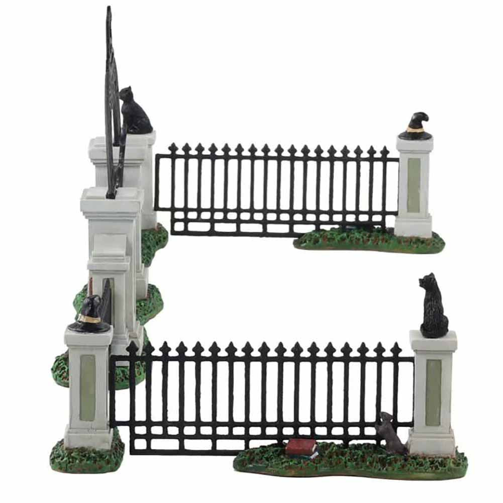 Witch Gate Set Of 5 Spooky Town Lemax Cod 14857 3