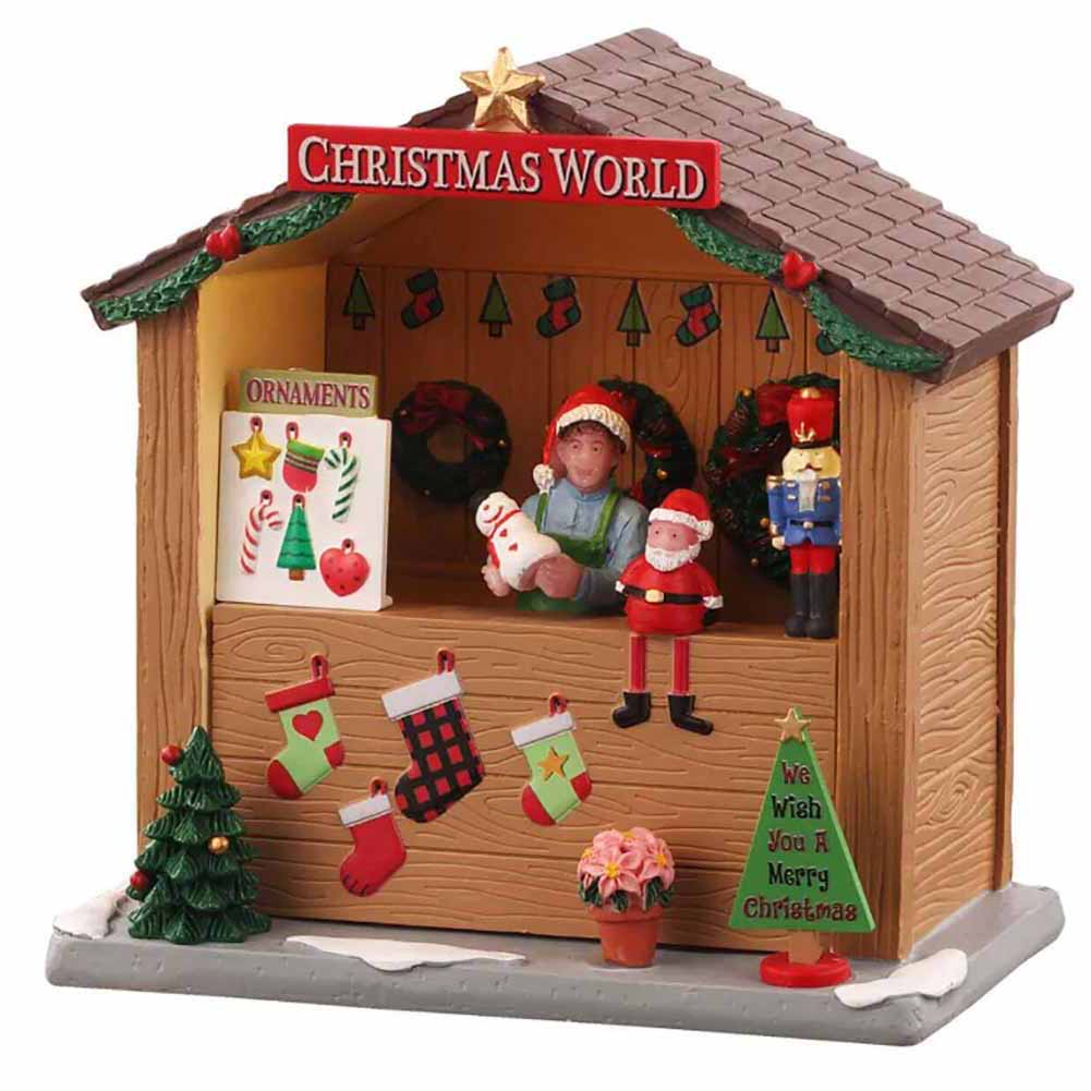 Christmas World Booth Caddington Village Lemax Cod 14907 1