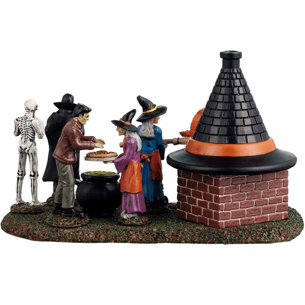 Zeldas Black Hat Pizzeria Spooky Town Lemax Cod 54440 4