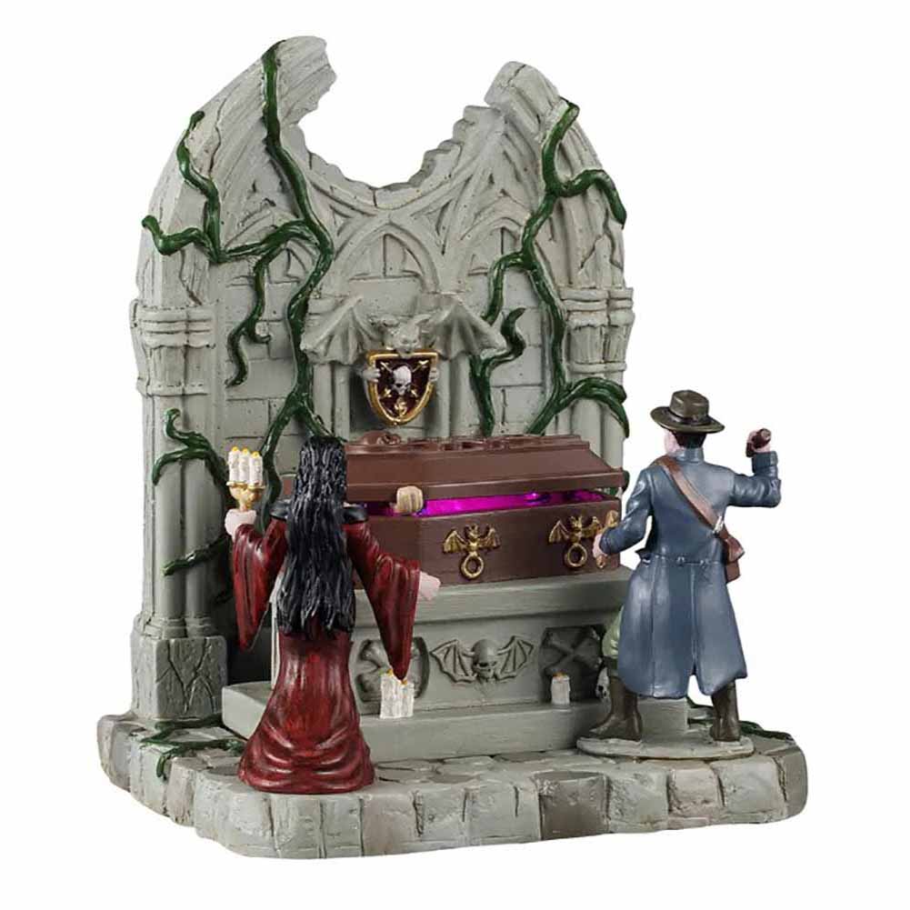 Lighted Coffin Spooky Town Lemax Cod 54442 1