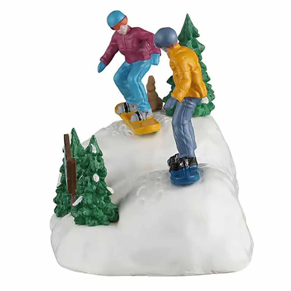 Snowboarding Practice Vail Village Lemax Cod 63821 3