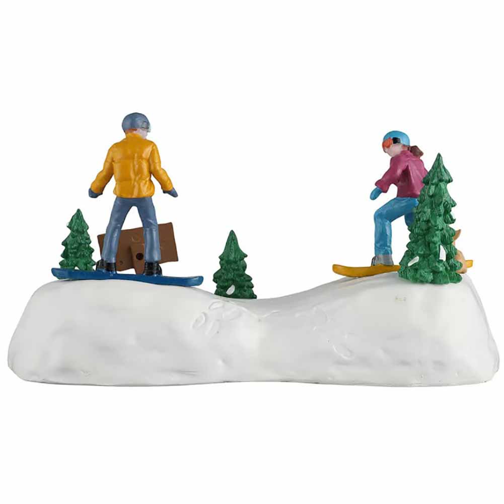 Snowboarding Practice Vail Village Lemax Cod 63821 4