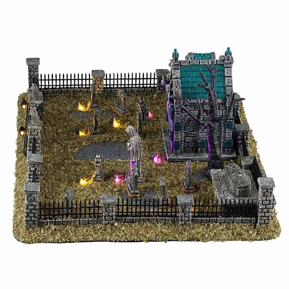 Misty Crypt Graveyard Set Of 15 Spooky Town Lemax Cod 64633 3