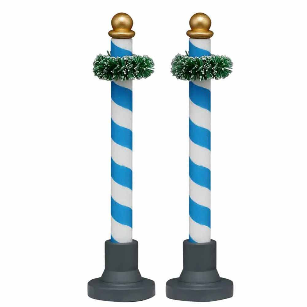 Biergarten Poles Set Of 2 General Products Lemax Cod 64642 1