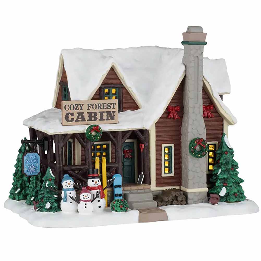 Cozy Forest Cabin Vail Village Lemax Cod 65535 1