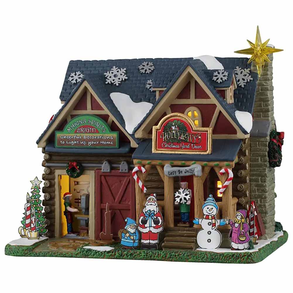 Holly Ivys Christmas Yard Decor Vail Village Lemax Cod 65537 1