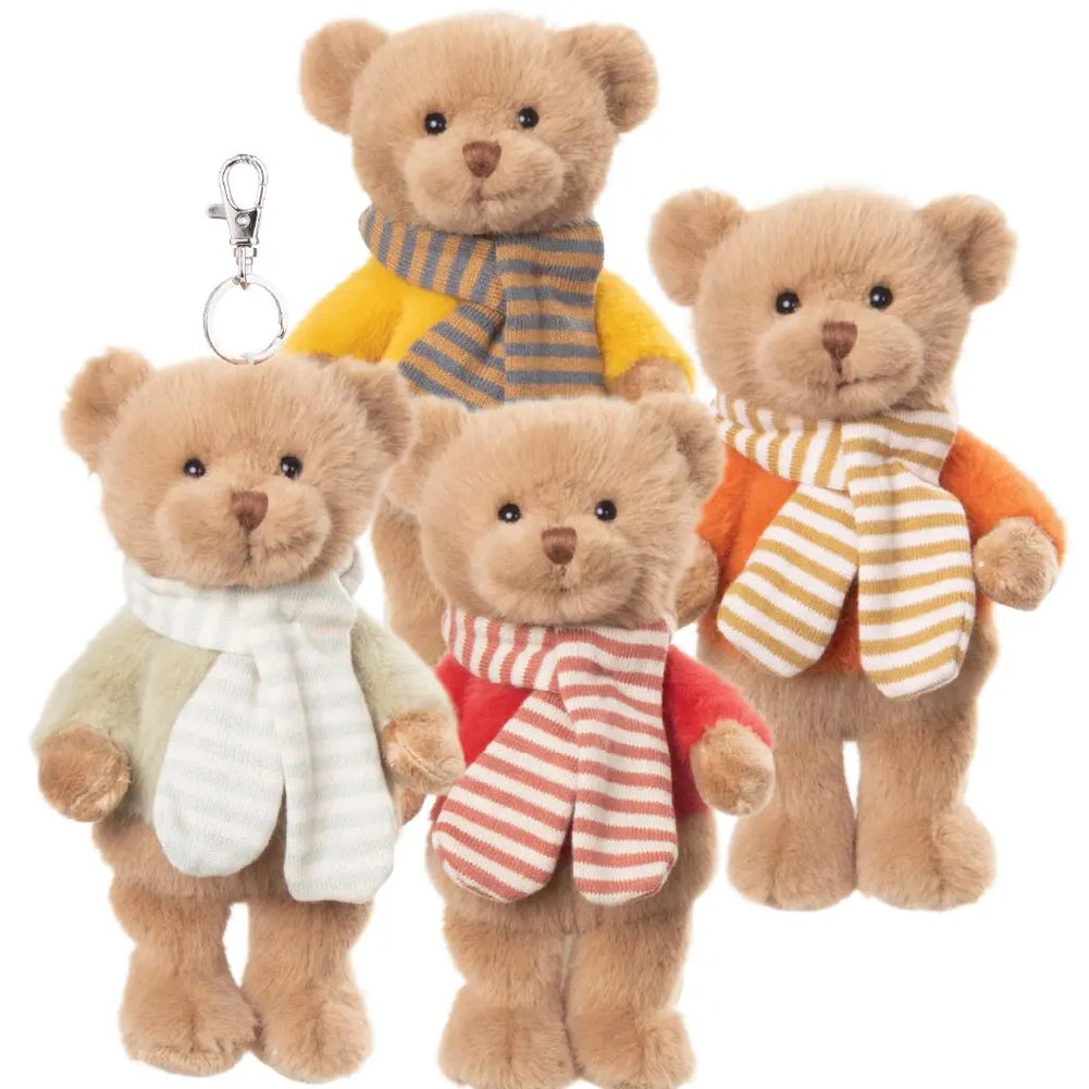 Portachiavi Peluche Orsetto Alpine Teddy Bukowski 15 cm, Assortimento 4 Modelli 1