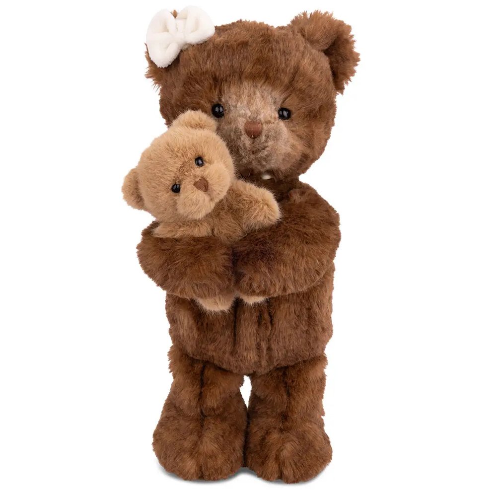 Peluche Orsa Mama & Teddy con Cucciolo Bukowski 30 cm Marrone 1