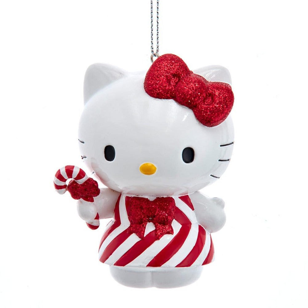Addobbo per albero di Natale Hello Kitty con bastoncino di zucchero 1