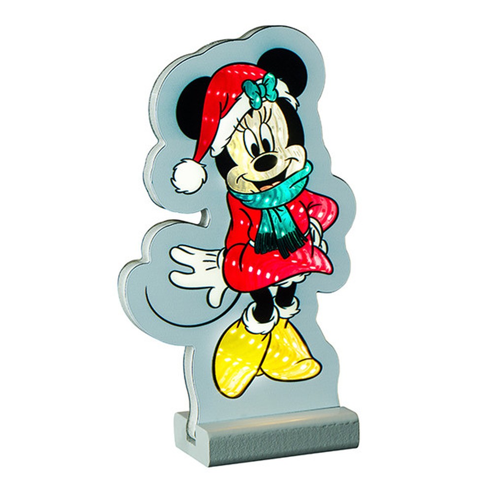 Figura luminosa LED Disney Minnie con sciarpa effetto Infinity 20 cm 1
