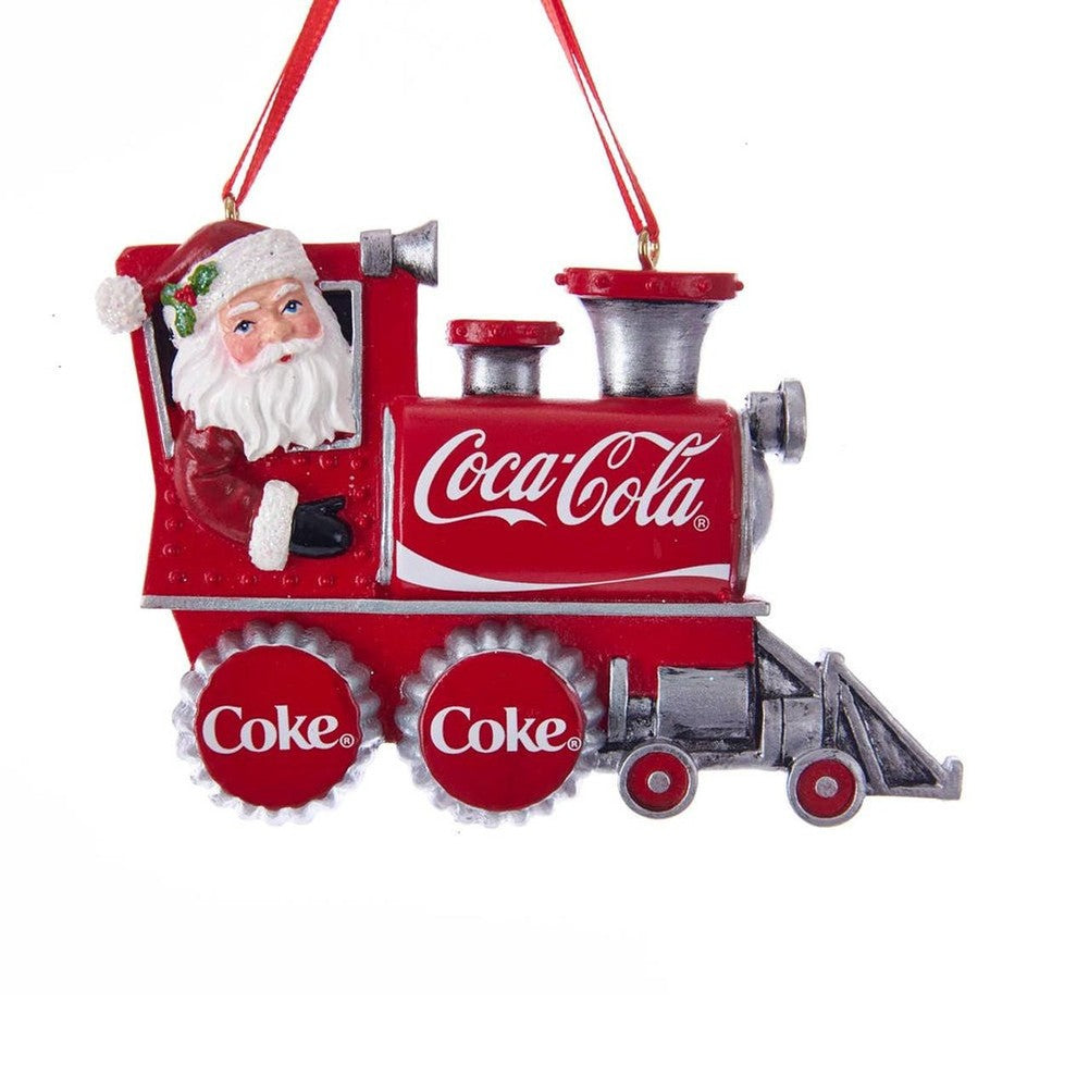 Addobbo per albero di Natale Babbo Natale sul treno Coca-Cola 1