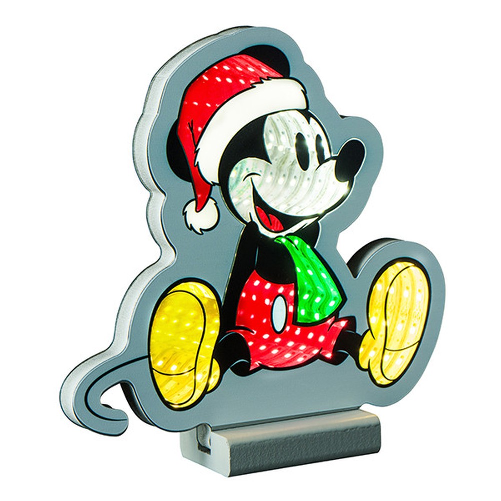 Figura luminosa LED Disney Topolino seduto effetto Infinity 20 cm 1