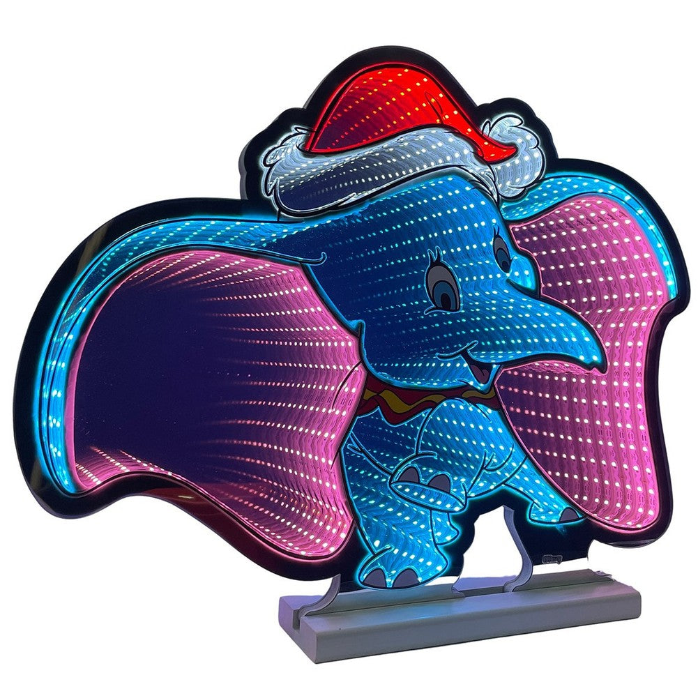 Figura luminosa LED Disney Dumbo effetto Infinity 40 cm 1