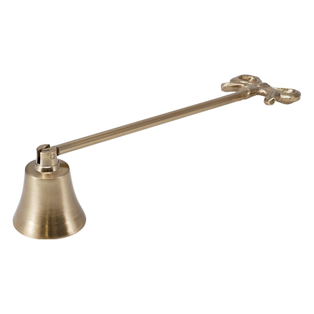 Spegnicandela in alluminio color oro con fiocco 23 cm – 1 pezzo, design assortito 2