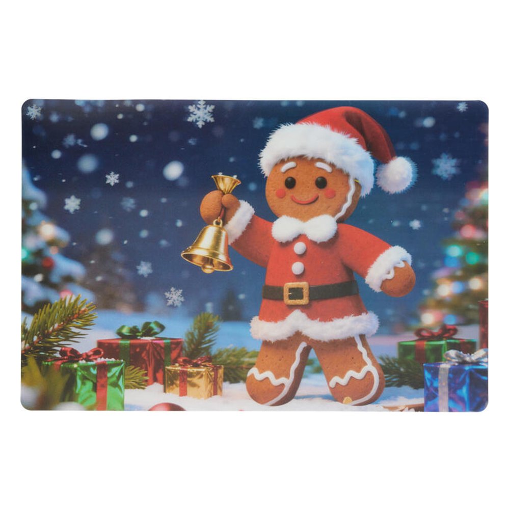 Tovaglietta americana natalizia effetto 3D in PP 42x28 cm – 1 pezzo, design assortito 2