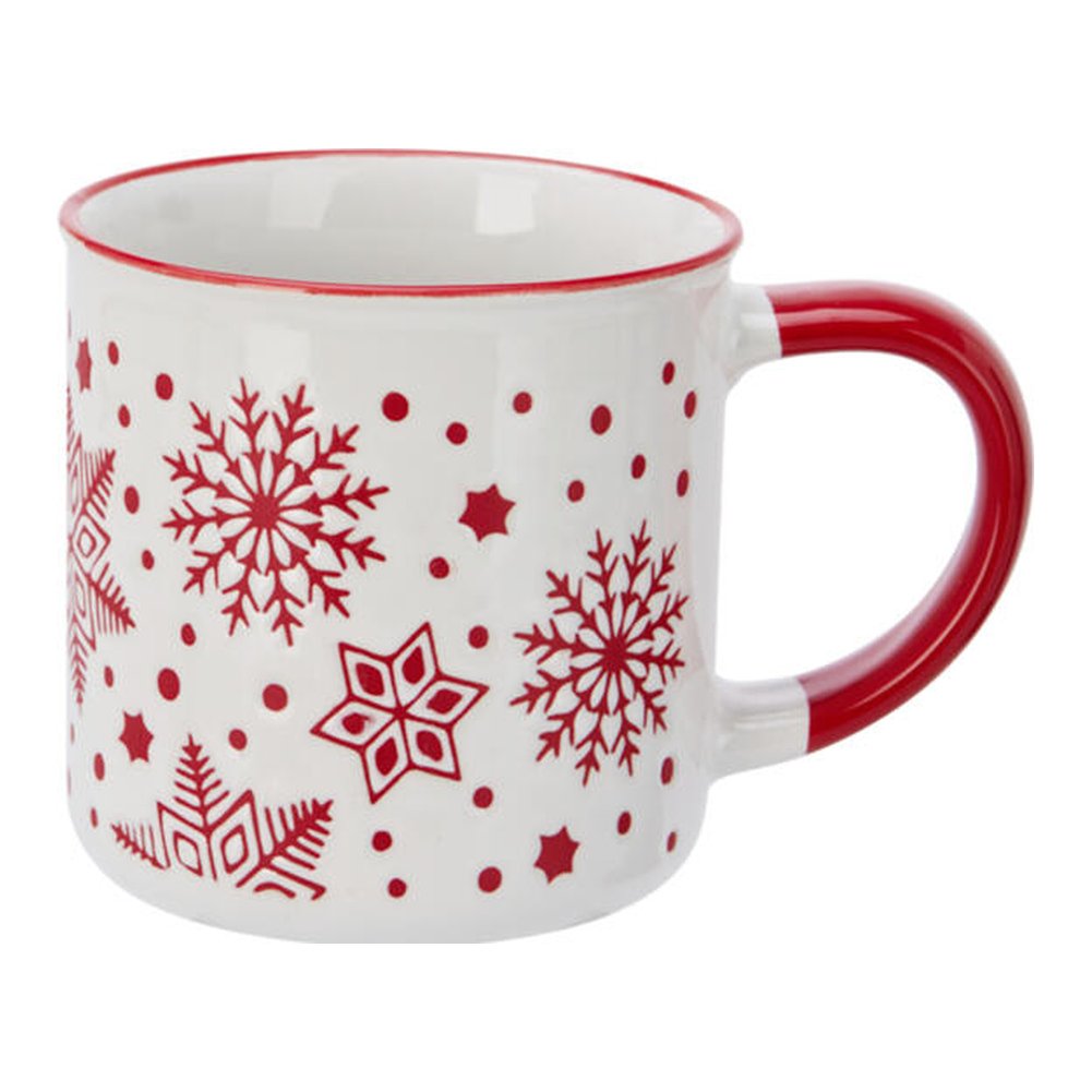 Tazza mug natalizia in gres con decori in rilievo 250 ml – 1 pezzo, colore assortito 3