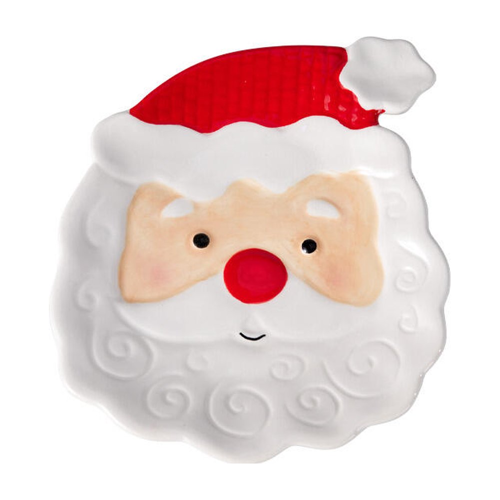 Piattino natalizio in ceramica a forma di personaggio 14x12 cm – 1 pezzo, soggetto assortito 2